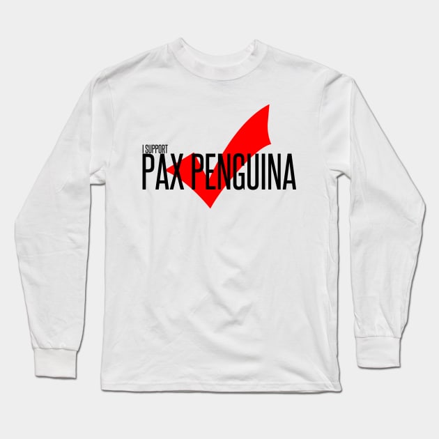 Pax Penguina Long Sleeve T-Shirt by AlienClownThings